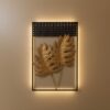 Gold Leaf Wall Decor  Metal Tropical Leaf Home Decoration Piece